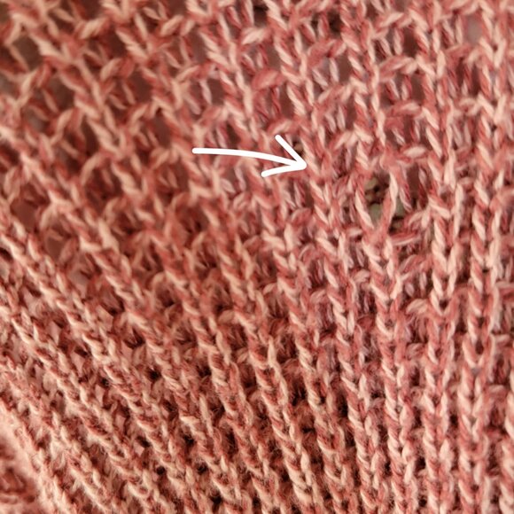 Billabong Women L Russet Open Knit Cardigan 100% Cotton Long Duster Pockets Cozy - Picture 11 of 11